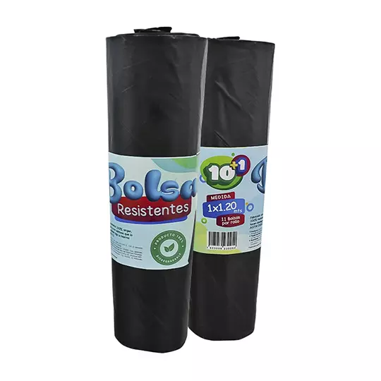 Bolsa jumbo con jareta, rollo con 11 bolsas medidas de 100x120 cm