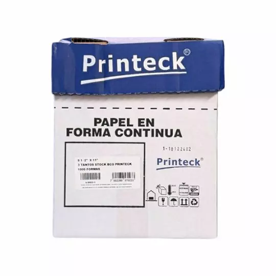 Caja de papel stock Printeck de 9.5" x 11" 3 tantos