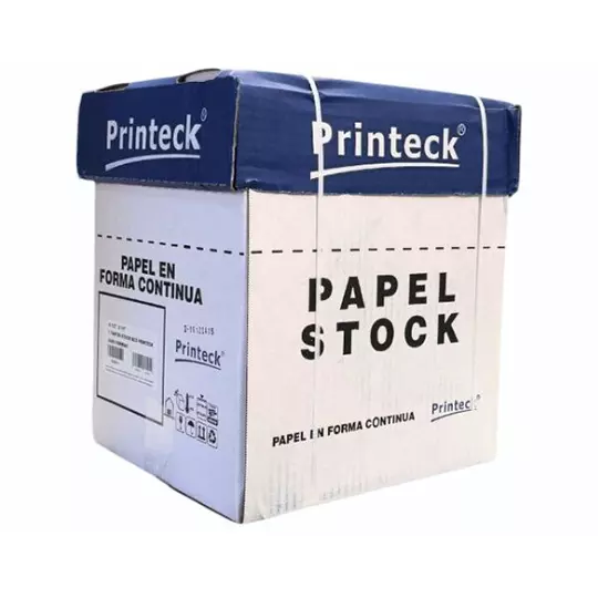 Caja de papel stock Printeck de 9.5" x 5.5"  1 tanto