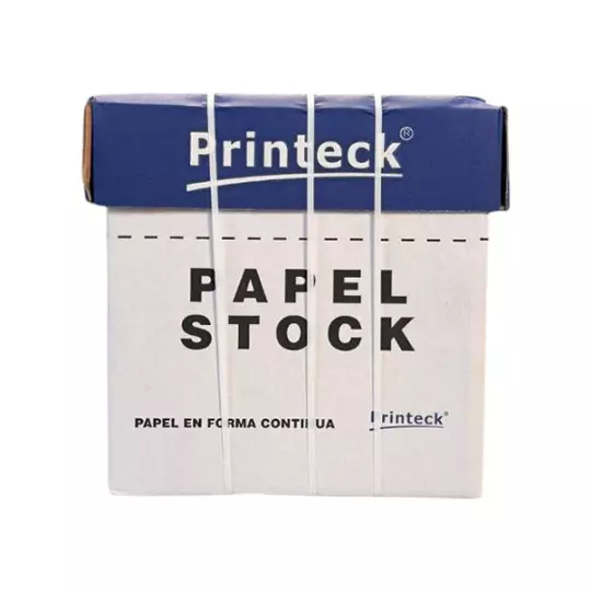 Caja de papel stock Printeck de 9.5" x 5.5"  3 tantos