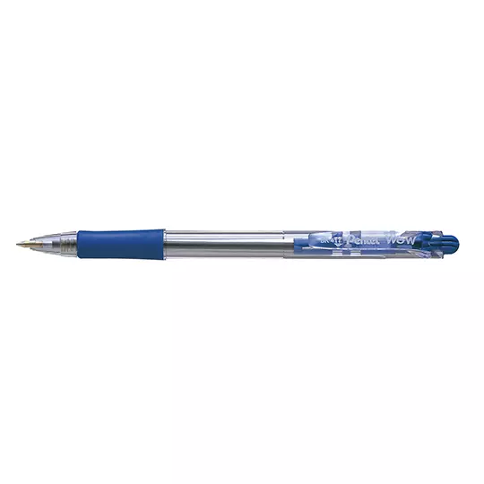 Boligrafo retractil Pentel Wow azul punto 0.7 caja 12 pz
