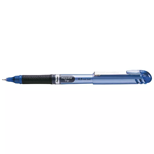 Bolígrafo stick Pentel Energel azul punto  0.5 mm caja con 12 pz.