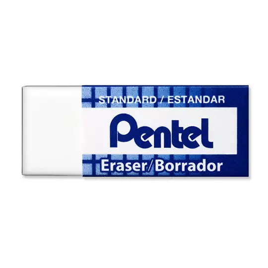 Goma Pentel Hi polymer erasers caja con 48 gomas