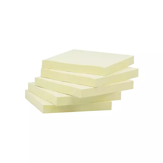Notas adhesivas Redi-Tag 3" x 3" amarillo pastel, paquete con 24 blocks.