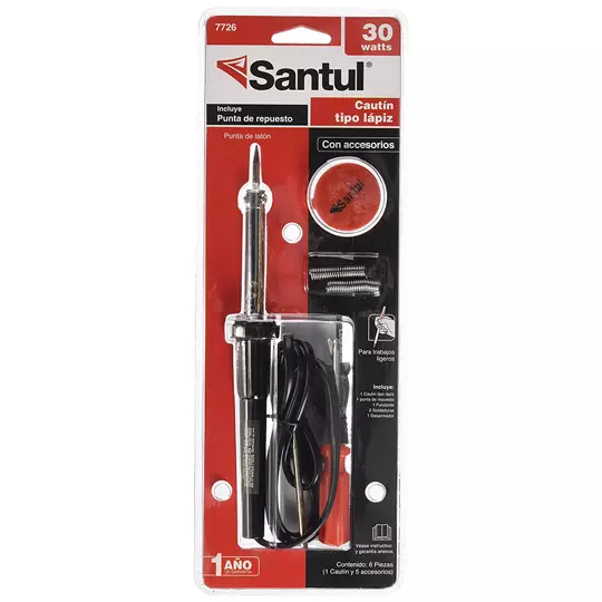 Cautín tipo lápiz santul de 30w.
