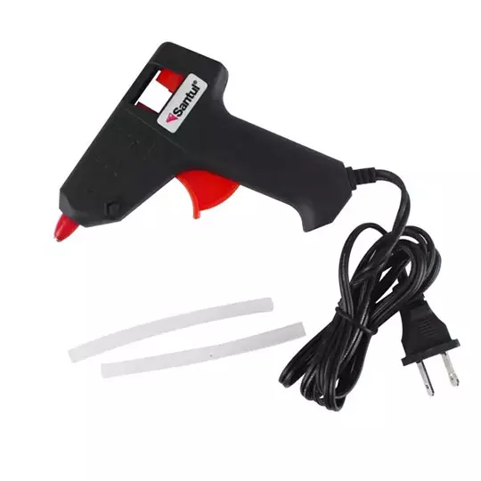 Pistola de silicón santul de 12w.