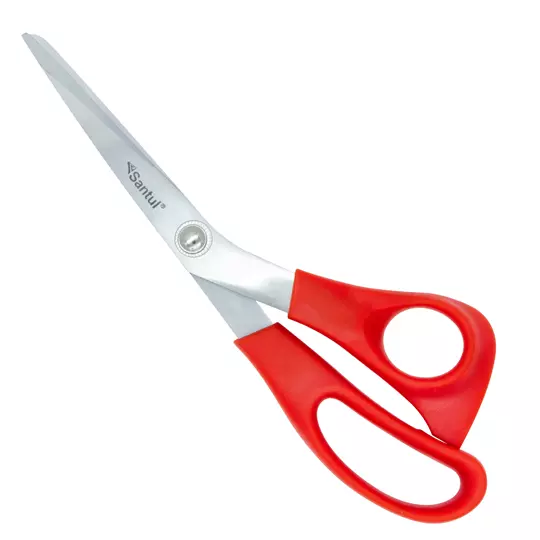 Tijeras santul de 20 CM (8 pulgadas) color rojo.