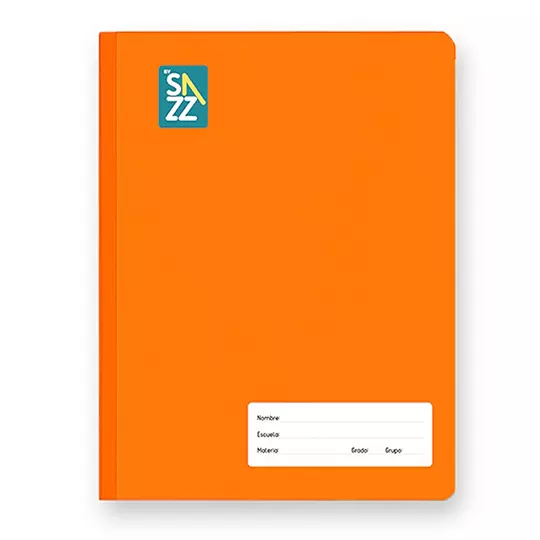 Cuaderno profesional SAZZ Unicolor cosido cuadro grande C7 con 100 hojas
