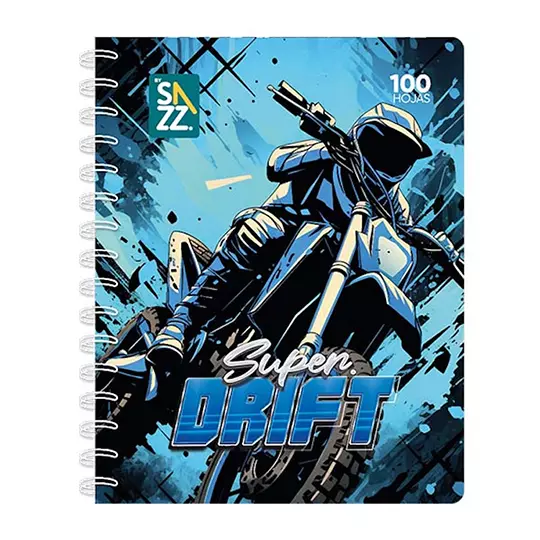 Cuaderno profesional SAZZ Universo doble arillo raya con 100 hojas