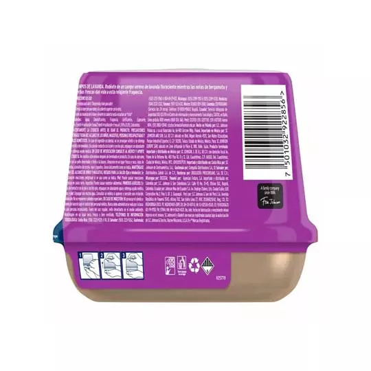 Glade Cubo en Gel Aromatizante 180 gm Campos de Lavanda