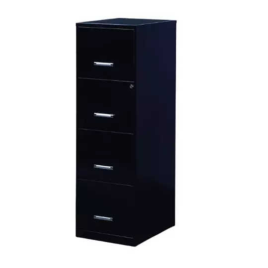Archivero metálico SPACE SOLUTIONS 21816 tamaño carta 4 gavetas color negro
