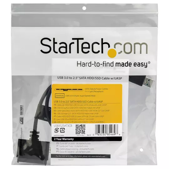 Cable Startech SATA a USB con uasp.