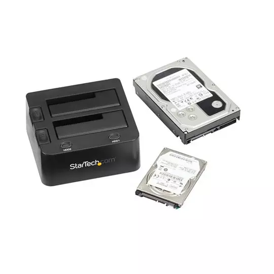 DOCKING STATION STARTECH USB 3.0 PARA 2 DISCOS DUROS 2.5/3.5 PULGADAS SATA