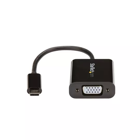 LM-Adaptador Video Startech USB-C a VGA, Negro