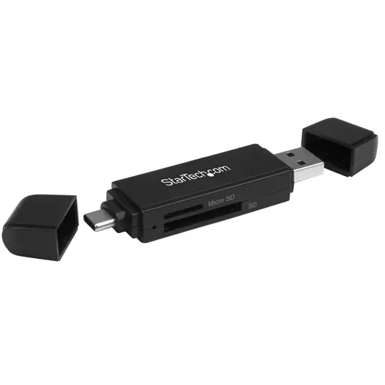 Lector USB Startech 3.0 USB-c tipo c y usb-a