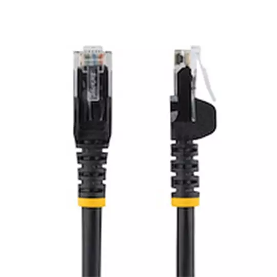 Cable de red ethernet 1m cat6 rj45 snagless gigabit negro