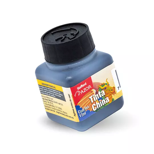 Tinta china Stafford color negro 17 ml.