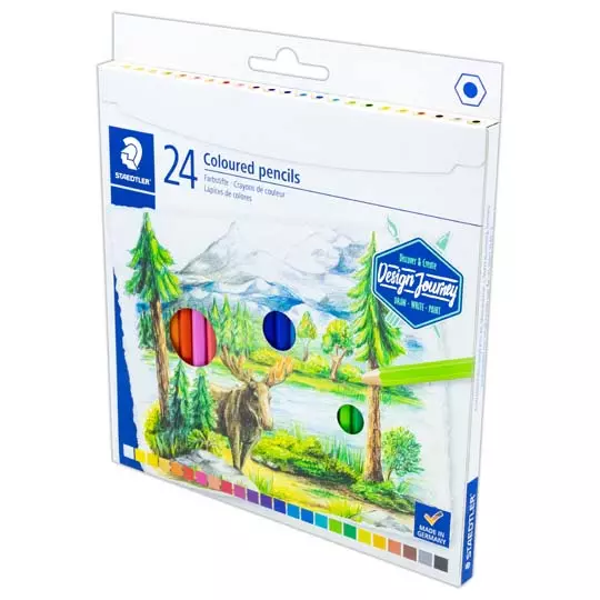 Lápices de color Staedtler Design Journey clásicos caja con 24 piezas