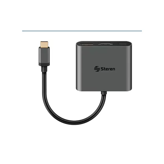 Adaptador STEREN de conexión USB C a HDMI - USB 3.0 y USB C