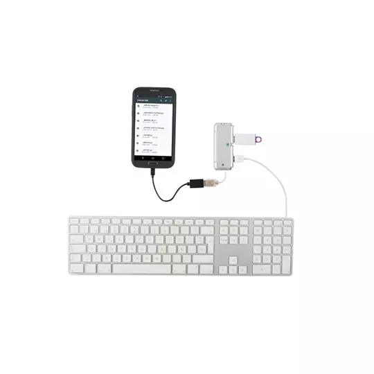 LM-Cable micro USB STEREN con salida OTG.
