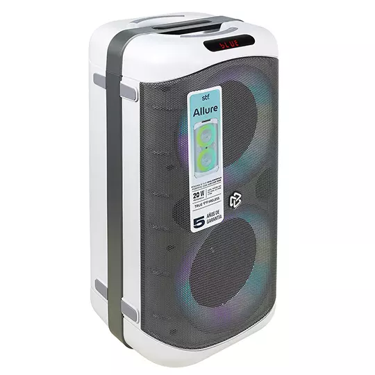 Bocina Portátil STF Mod. ALLURE 20W. Color Gris.