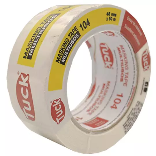 Masking tape tipo 104 TUK uso general 48 mm x 50 m, beige pálido, 1 pieza