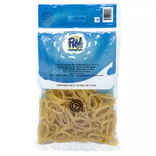 Ligas de hule natural no.10.