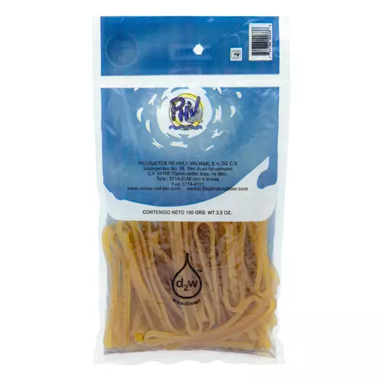 Ligas de hule natural no.33.