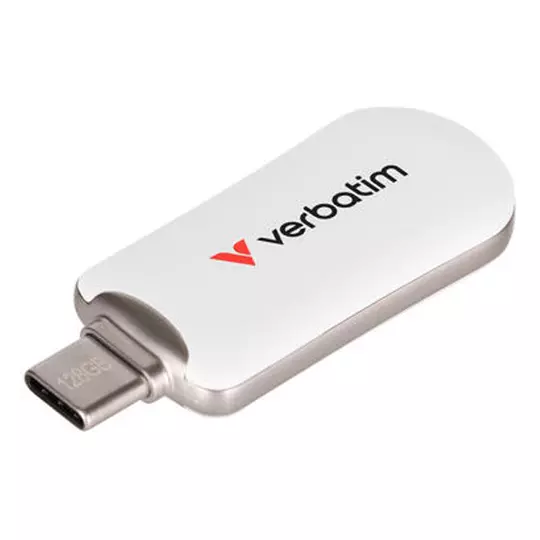 Unidad Flash Plectra USB C de 128 GB color blanco