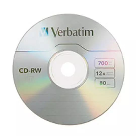 Disco Verbatim CD-RW 12x alta velocidadindividual