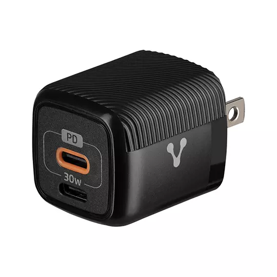 Cargador Para Pared Au-355 Fast Charge 3.0 A 1 Usb C 30w Negro