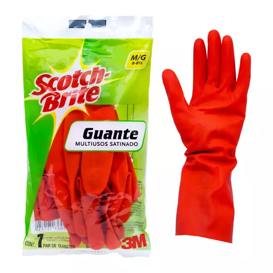 Guantes de latex satinados Scotch-brite 3M tamaño grandes