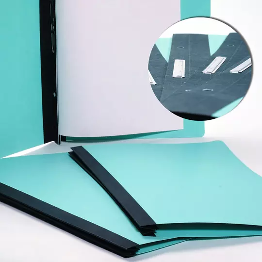 Carpeta pressboard Accopress ACCO carta color azul claro con broche de 8 cm