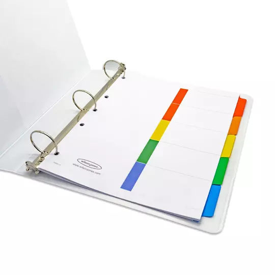 Separador sin numeración 5 divisiones ACCO tamaño carta