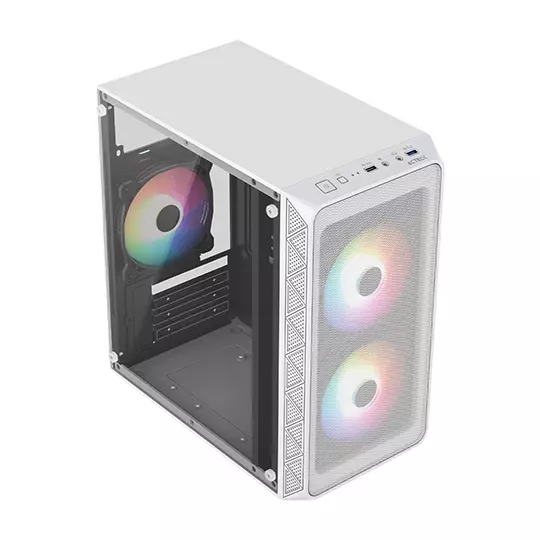 GABINETE MINI TORRE DOOM PRO MESH GI7 BLANCO