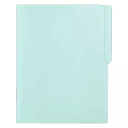 Folder verde APSA tamaño carta  , paquete con 100  piezas