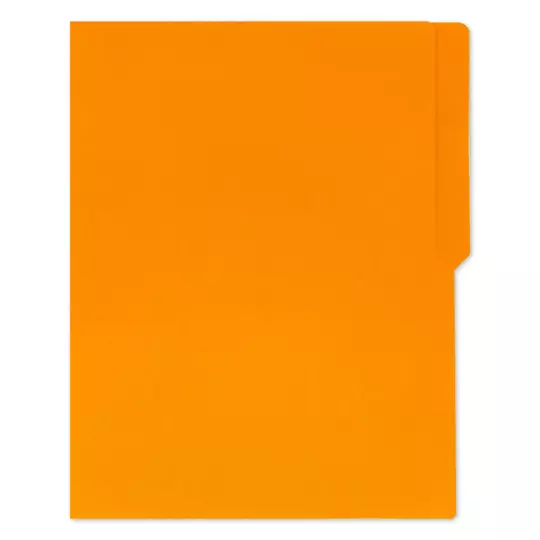 Folder naranja intenso APSA tamaño carta, paquete con 100 piezas