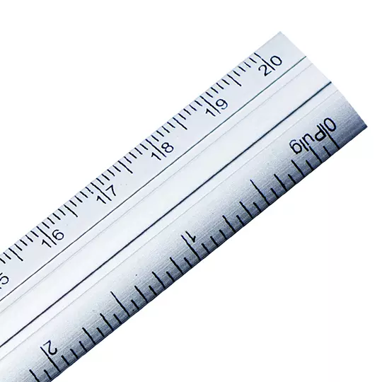 Regla de aluminio Arly de 20 cm.