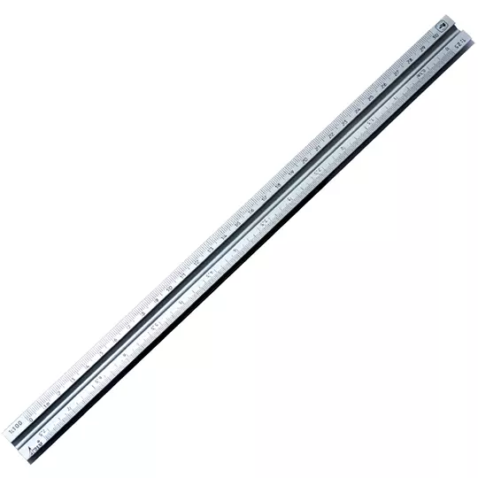 Escalimetro de aluminio Arly de 30 cm.
