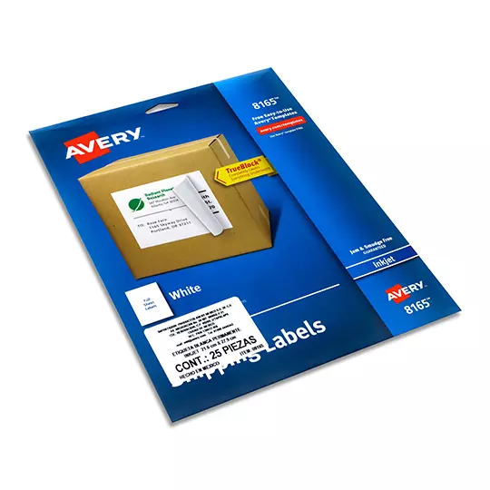 Etiqueta tecnología inkjet AVERY color blanco, 21.6 x 27.9 cm 3