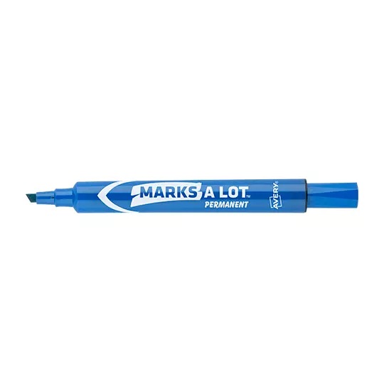 Marcador grande permanente azul AVERY con 12 piezas marks-a-lot