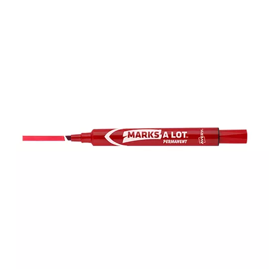 Marcador grande permanente rojo AVERY con 12 piezas  marks-a-lot