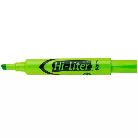 Resaltador Hi-Liter verde 12 piezas AVERY color verde