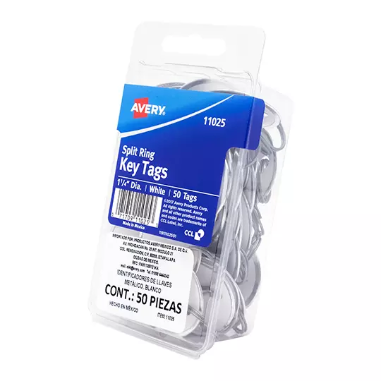 Identificador de llaves AVERY color blanco