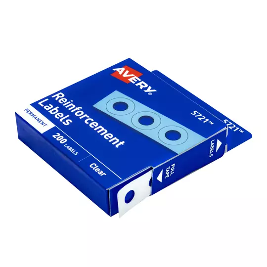 Refuerzos de hojas AVERY color transparente