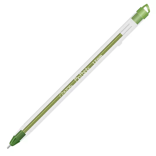 Bolígrafo mediano Pin Point 1.0 mm color verde caja con 12 pzas