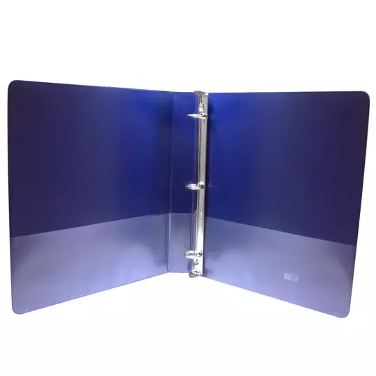 Carpeta panorámica con cristal Kinera carta herraje de 1 pulgada "O" color azul