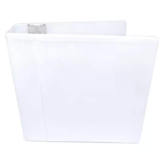 Carpeta panorámica con cristal Kinera carta herraje 5 pulgadas "D" color blanco