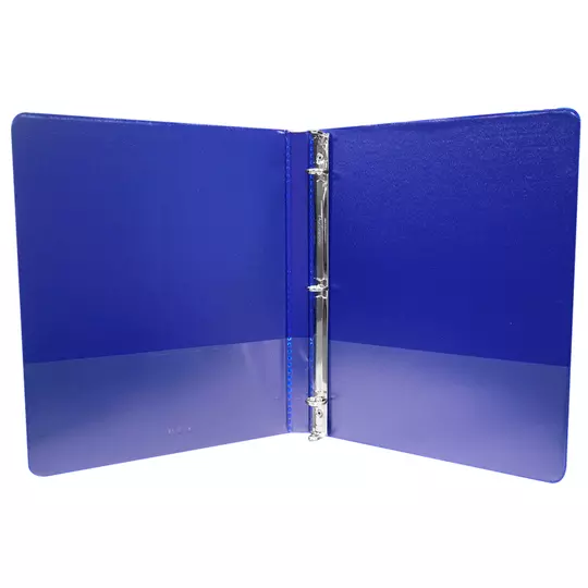 Carpeta panorámica con cristal Kinera carta herraje 1/2 pulgada "O" color azul