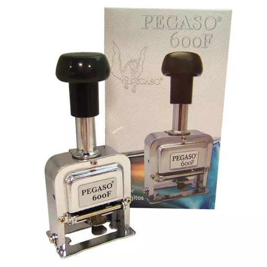 Foliador cromado Pegaso 6 dígitos.